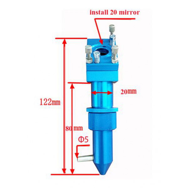  Laser Head Focusing Lens D20mm BLUE 