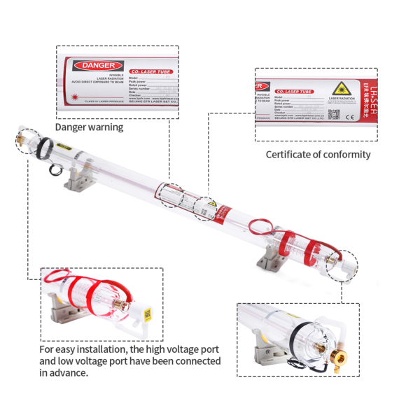 EFR F2 80w 95w laser tube